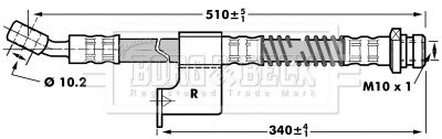 BORG & BECK stabdžių žarnelė BBH7033